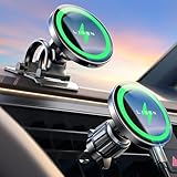 LISEN für Magsafe 15W Kfz-Handyhalterung Auto mit Ladefunktion, Induktive Schnellladen Ladestation Auto, Kompatibel mit MagSafe Fast Wireless Charger Auto für iPhone 15/14/13, iPad, Samsung, Xiaomi